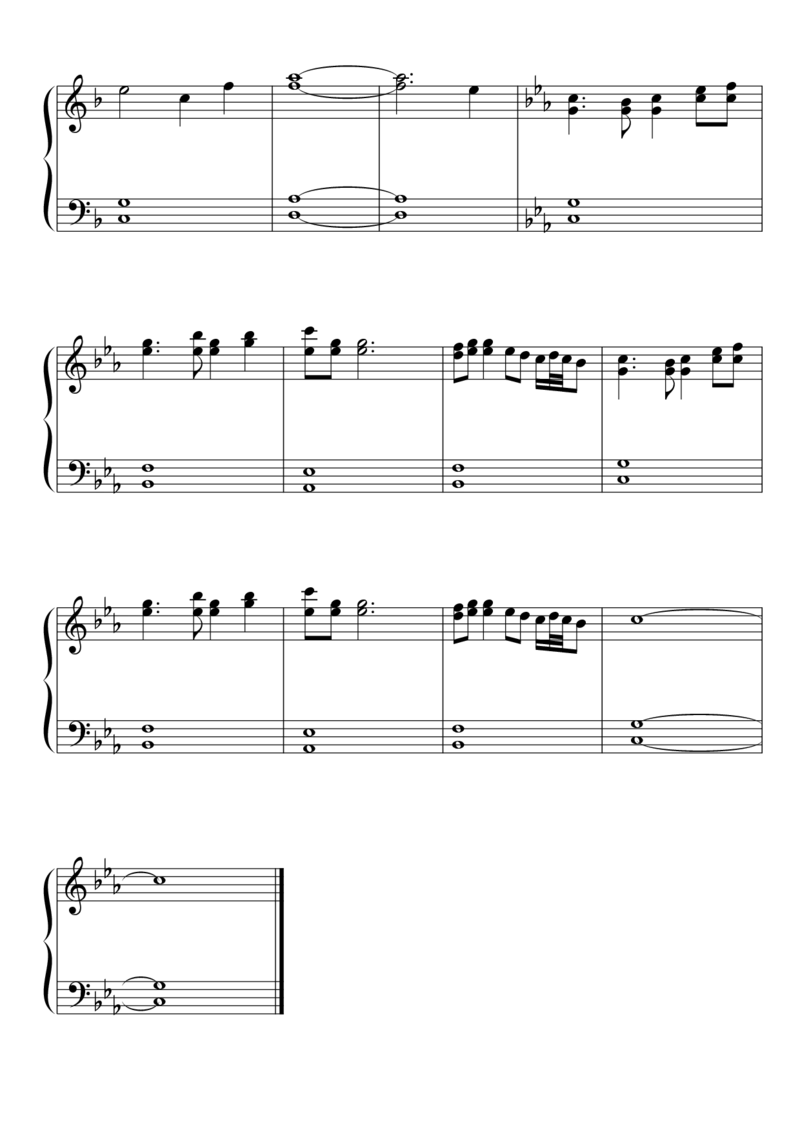 [東方ピアノEasyモード楽譜][easy][3]風の神社_一万首著名钢琴曲谱哈农贝多芬合集视频教学电子版高清无水印可打印_05动漫游戏钢琴谱合集_日系东方Project钢琴谱全集_东方project钢琴谱