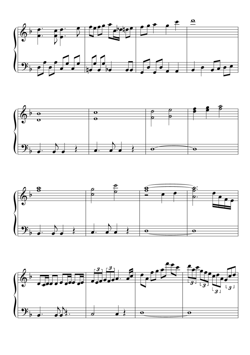 [東方ピアノEasyモード楽譜][normal][6]_一万首著名钢琴曲谱哈农贝多芬合集视频教学电子版高清无水印可打印_05动漫游戏钢琴谱合集_日系东方Project钢琴谱全集_东方project钢琴谱