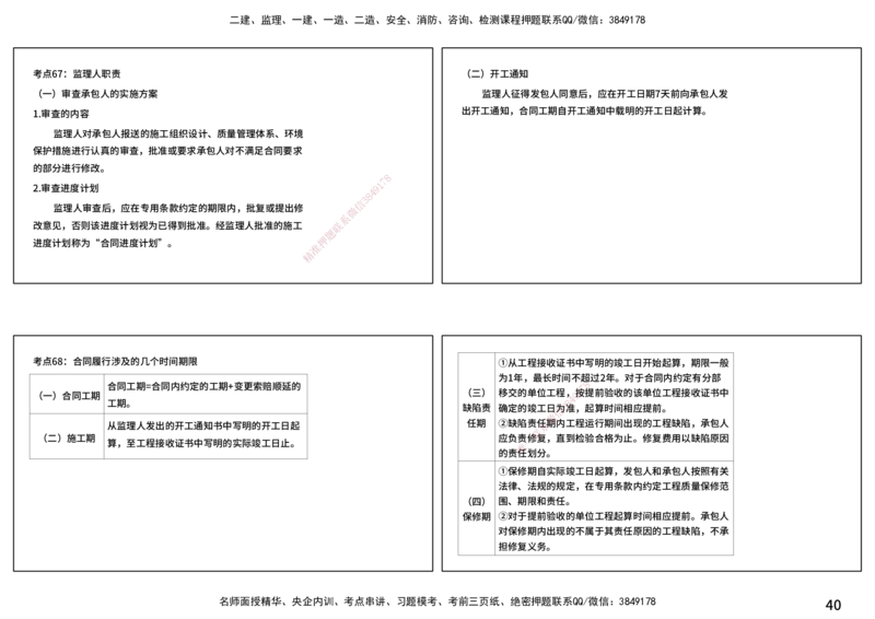 合同管理（打印版）_监理工程师_2025监理工程师_2025年监理工程师SVIP_2025年监理合同管理SVIP_04-冲刺串讲✿考点强化✿小灶集训_01-合同《核心考点进阶》徐老师YL_讲义