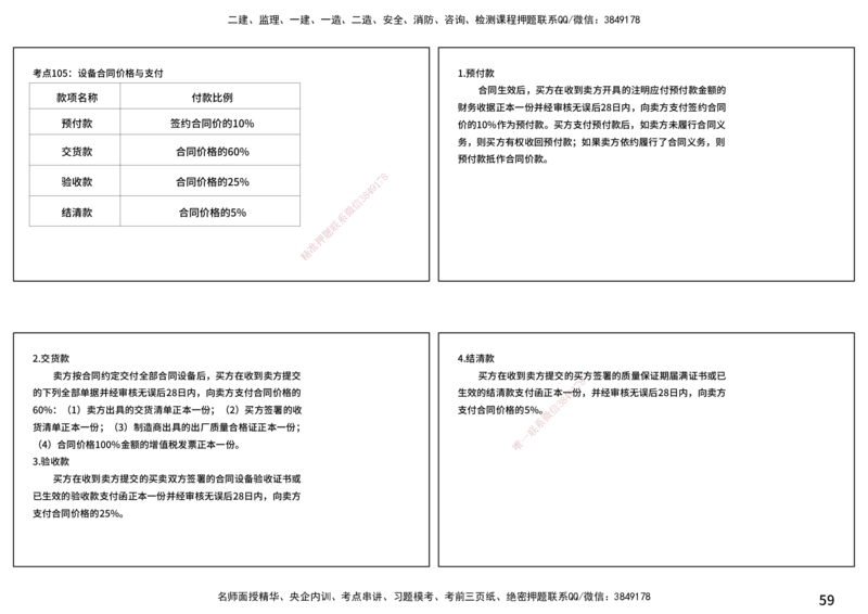 合同管理（打印版）_监理工程师_2025监理工程师_2025年监理工程师SVIP_2025年监理合同管理SVIP_04-冲刺串讲✿考点强化✿小灶集训_01-合同《核心考点进阶》徐老师YL_讲义