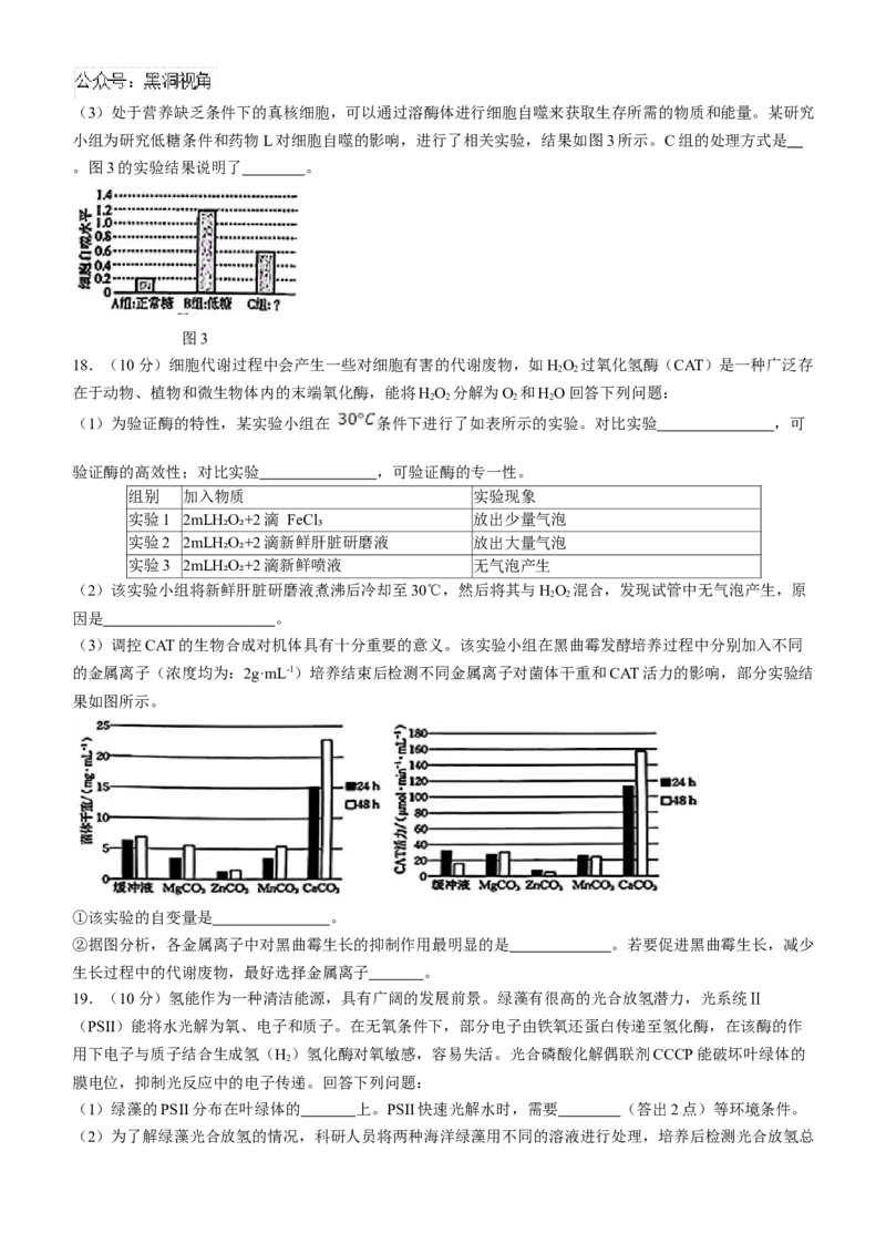 青海省金太阳2024-2025学年高三上学期期中联考生物试题（含答案）_2024-2025高三（6-6月题库）_2024年11月试卷_1125青海省名校联盟金太阳2024-2025学年高三上学期11月联考