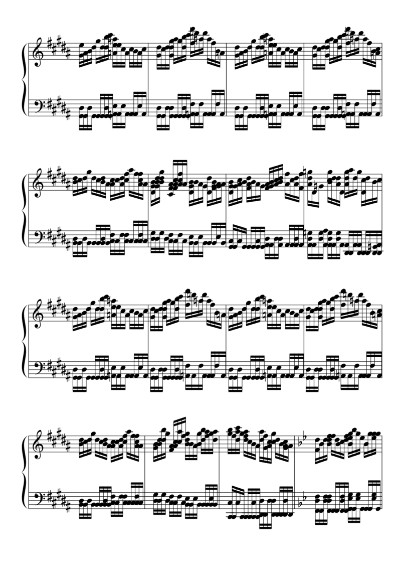 [東方ピアノEasyモード楽譜][lunatic][8]_一万首著名钢琴曲谱哈农贝多芬合集视频教学电子版高清无水印可打印_05动漫游戏钢琴谱合集_日系东方Project钢琴谱全集_东方project钢琴谱_177