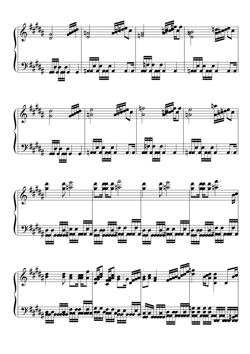 [東方ピアノEasyモード楽譜][lunatic][8]_一万首著名钢琴曲谱哈农贝多芬合集视频教学电子版高清无水印可打印_05动漫游戏钢琴谱合集_日系东方Project钢琴谱全集_东方project钢琴谱_177