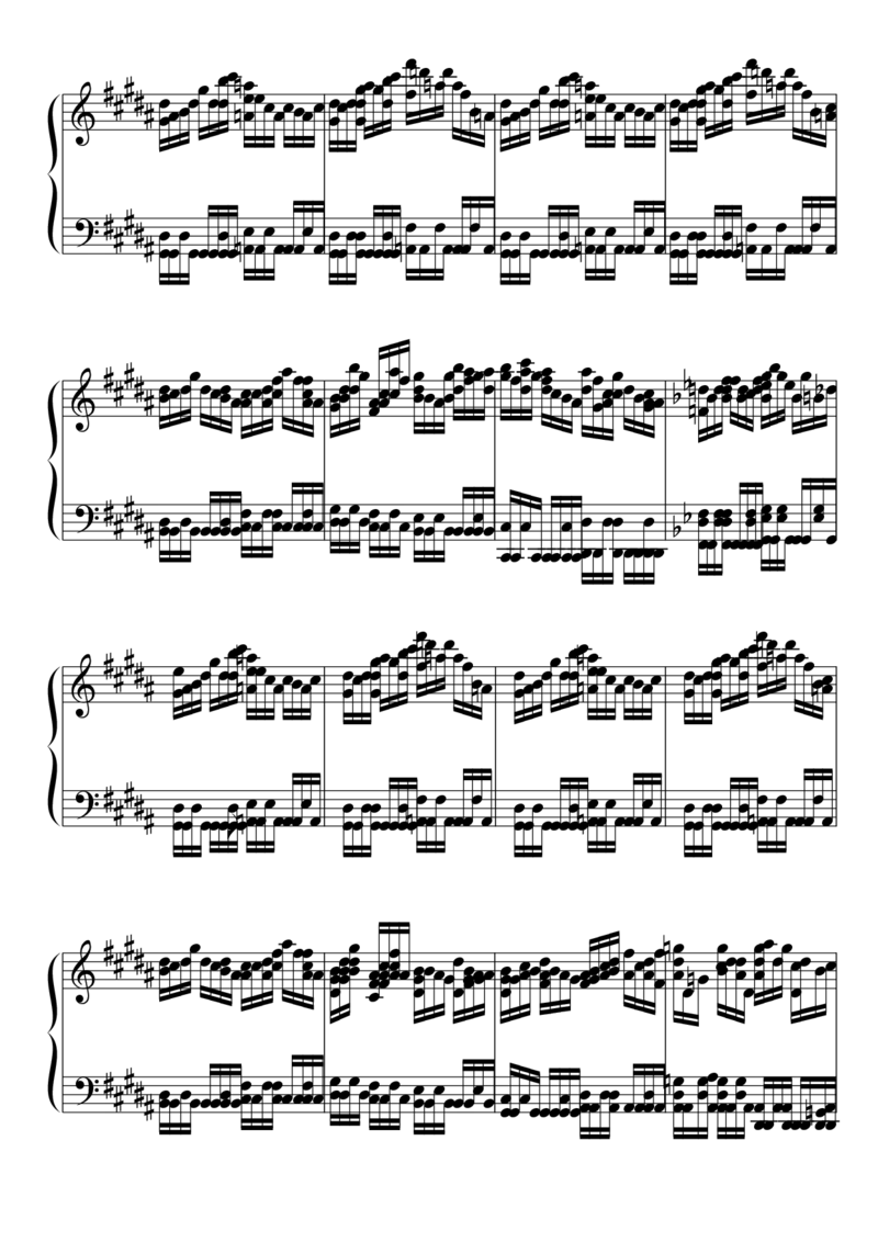 [東方ピアノEasyモード楽譜][lunatic][8]_一万首著名钢琴曲谱哈农贝多芬合集视频教学电子版高清无水印可打印_05动漫游戏钢琴谱合集_日系东方Project钢琴谱全集_东方project钢琴谱_177