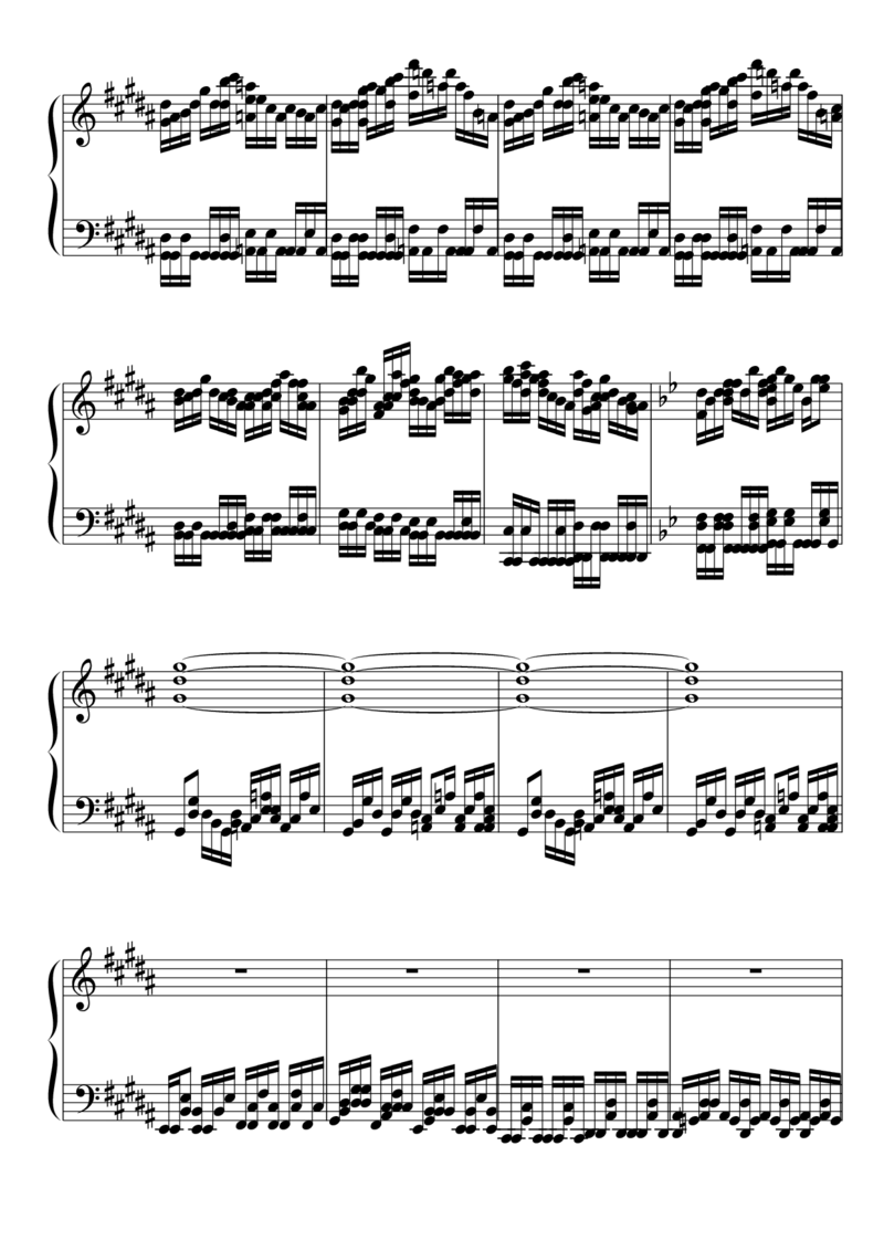 [東方ピアノEasyモード楽譜][lunatic][8]_一万首著名钢琴曲谱哈农贝多芬合集视频教学电子版高清无水印可打印_05动漫游戏钢琴谱合集_日系东方Project钢琴谱全集_东方project钢琴谱_177