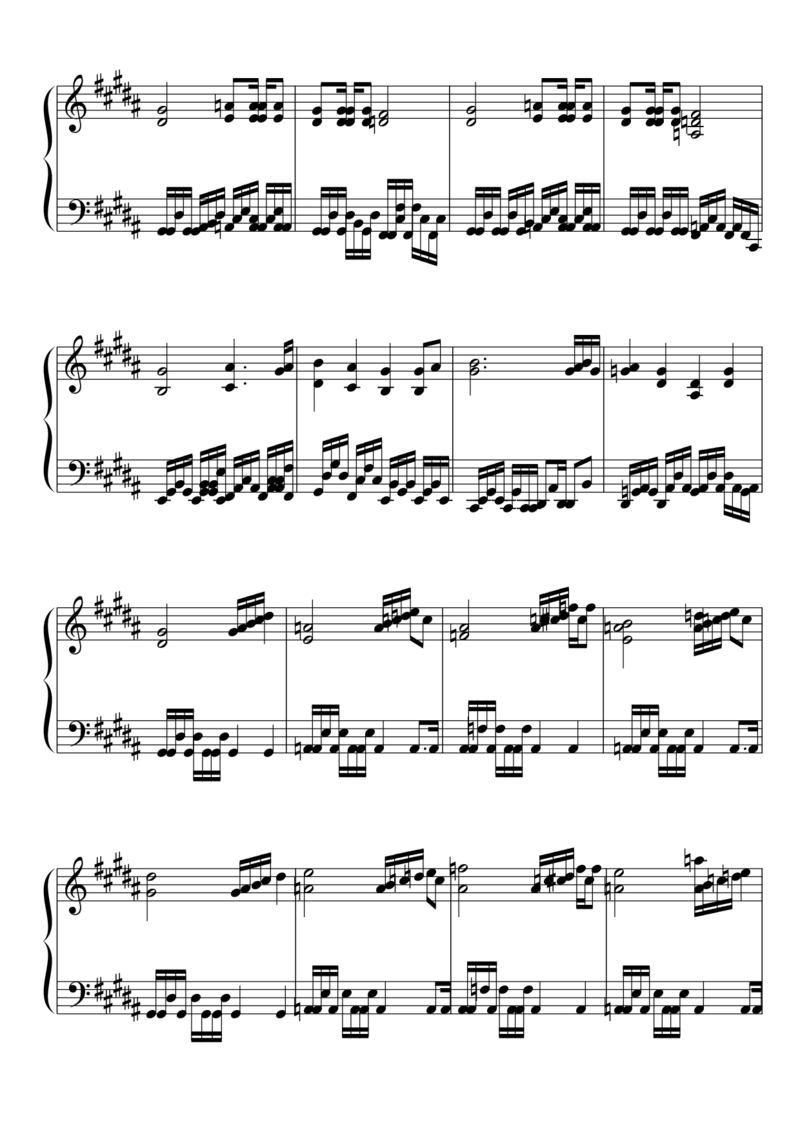 [東方ピアノEasyモード楽譜][lunatic][8]_一万首著名钢琴曲谱哈农贝多芬合集视频教学电子版高清无水印可打印_05动漫游戏钢琴谱合集_日系东方Project钢琴谱全集_东方project钢琴谱_177