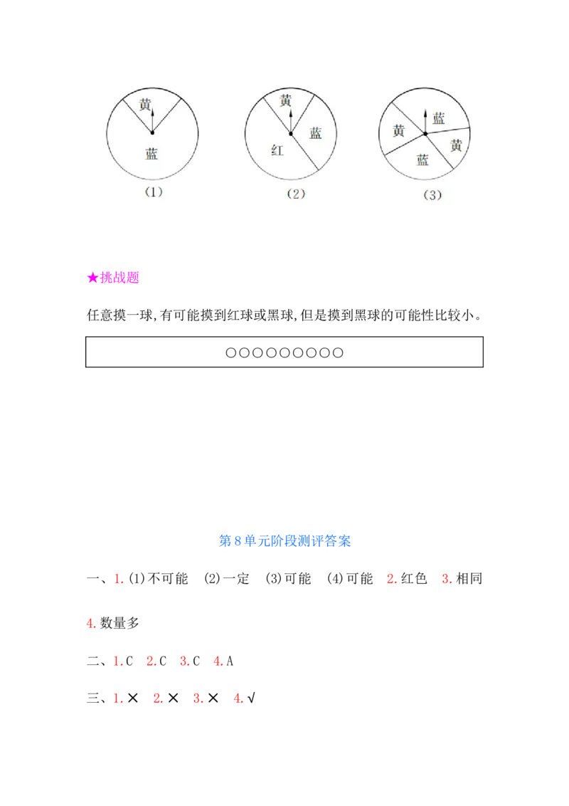 北师大版四年级数学上册第8单元测试卷含答案_小学1-6年级全部试卷_数学_四年级_3-9-3、小学四年级数学上册_3-9-3-2、练习题、作业、试题、试卷_北师大版_单元测试卷