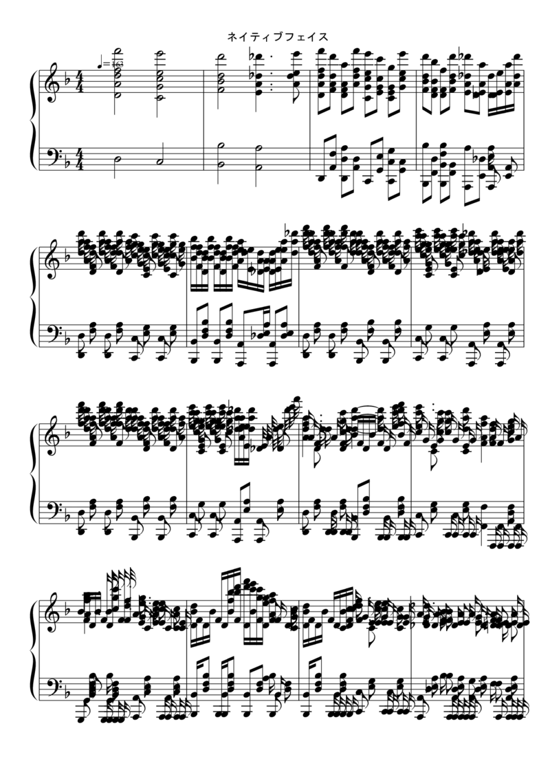 [東方ピアノEasyモード楽譜][...][8]_一万首著名钢琴曲谱哈农贝多芬合集视频教学电子版高清无水印可打印_05动漫游戏钢琴谱合集_日系东方Project钢琴谱全集_东方project钢琴谱