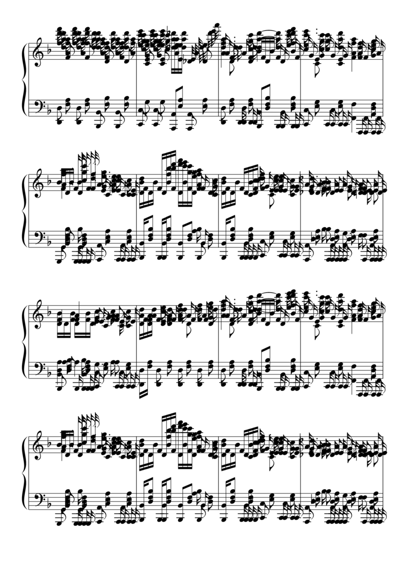 [東方ピアノEasyモード楽譜][...][8]_一万首著名钢琴曲谱哈农贝多芬合集视频教学电子版高清无水印可打印_05动漫游戏钢琴谱合集_日系东方Project钢琴谱全集_东方project钢琴谱