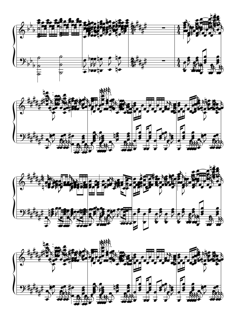 [東方ピアノEasyモード楽譜][...][8]_一万首著名钢琴曲谱哈农贝多芬合集视频教学电子版高清无水印可打印_05动漫游戏钢琴谱合集_日系东方Project钢琴谱全集_东方project钢琴谱