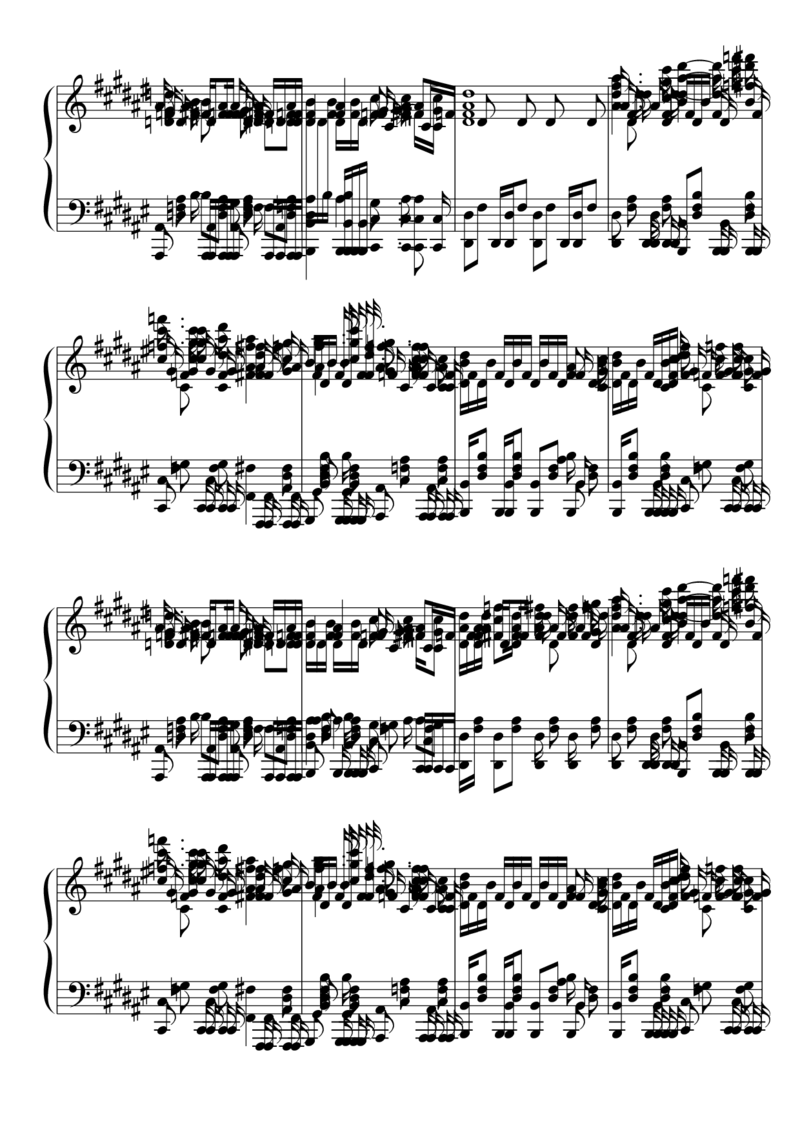 [東方ピアノEasyモード楽譜][...][8]_一万首著名钢琴曲谱哈农贝多芬合集视频教学电子版高清无水印可打印_05动漫游戏钢琴谱合集_日系东方Project钢琴谱全集_东方project钢琴谱