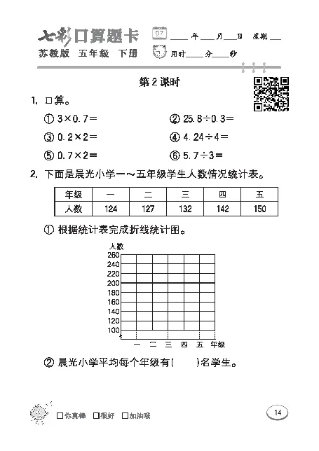 口算课课练苏教版5年级下册_小学1-6年级全部试卷_数学_五年级_3-10-4、小学五年级数学下册_3-10-4-2、练习题、作业、试题、试卷_苏教版_专项练习