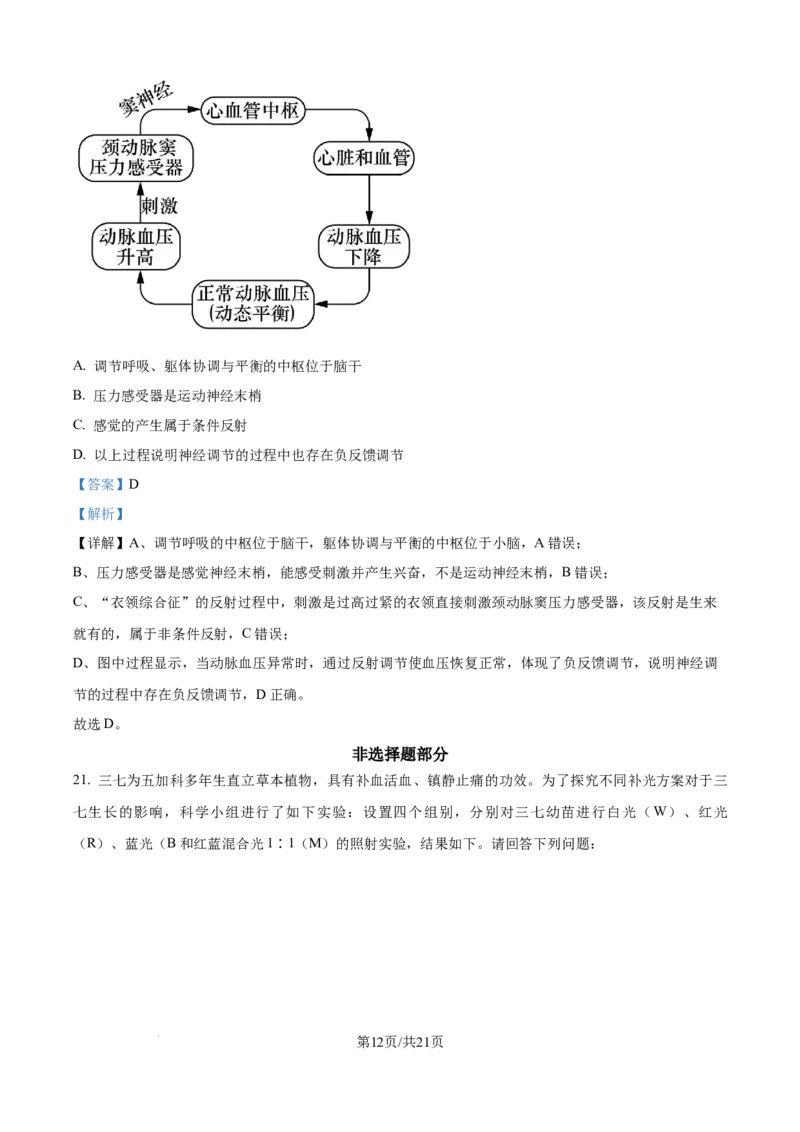 精品解析：浙江省ZDB联盟2025-2026学年高二上学期11月期中生物试题（解析版）_2025年11月高二试卷