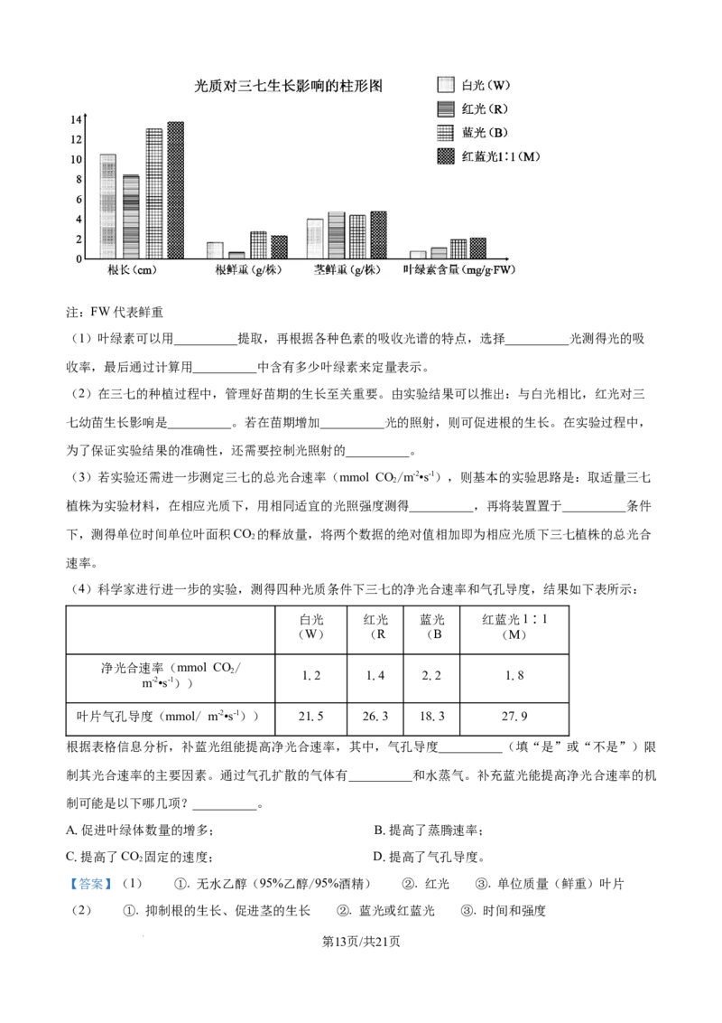 精品解析：浙江省ZDB联盟2025-2026学年高二上学期11月期中生物试题（解析版）_2025年11月高二试卷