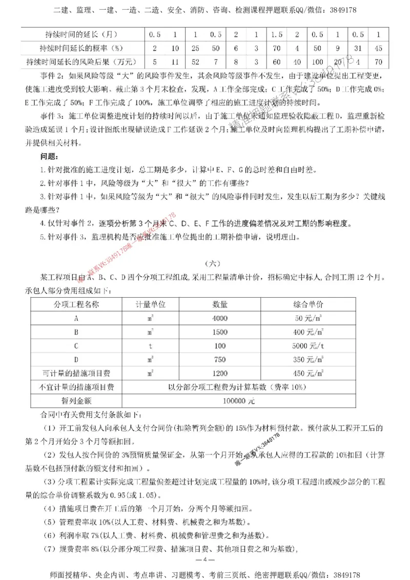 刘洋-集训卷3_监理工程师_2025监理工程师_2025年监理工程师SVIP_2025年监理土建案例SVIP_05-考前密训✿央企特训✿机构普押_13-案例《集训4套卷+简答47问》刘洋推荐
