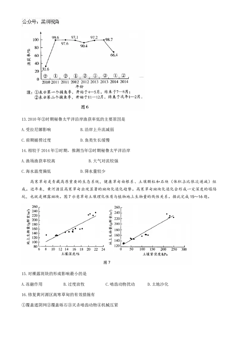 山西省晋中市2024-2025学年高三上学期一模地理试题（A卷）_2024-2026高三（6-6月题库）_2024年11月试卷_1119山西天一大联考2024-2025学年高三期中调研考试