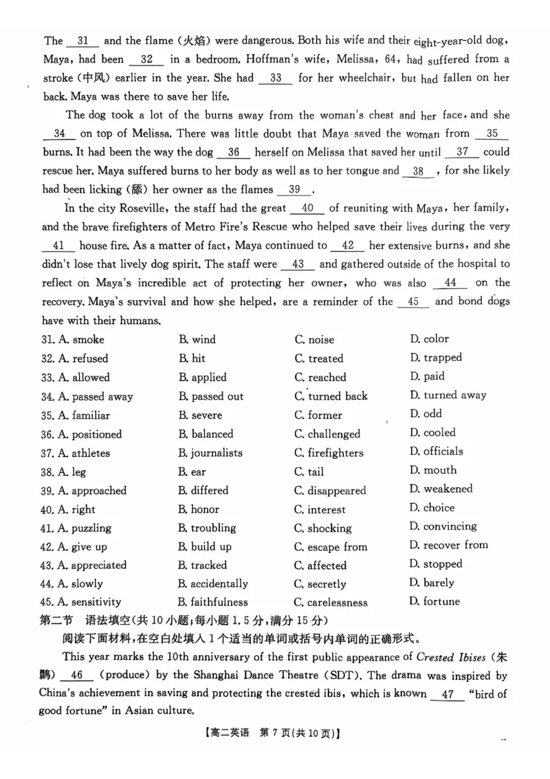 英语_2024-2025高二（7-7月题库）_2024年12月试卷_1207广东省佛山市H7联盟2024-2025学年高二12月联考