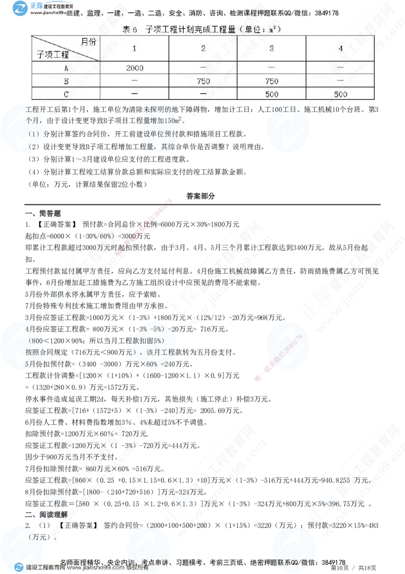 专题四　建设工程投资控制_监理工程师_2025监理工程师_2025年监理工程师SVIP_2025年监理土建案例SVIP_01-精华文档✿电子教材✿历年真题_28-案例《精讲习题》JG