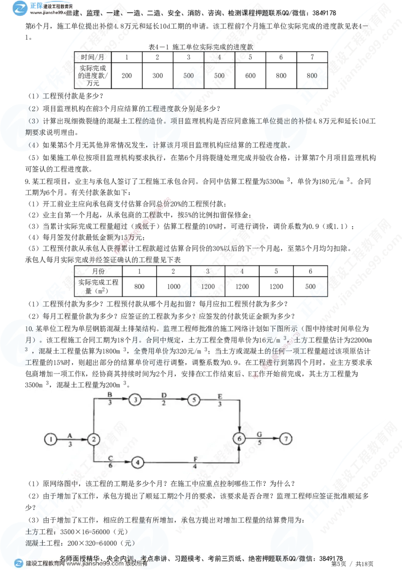 专题四　建设工程投资控制_监理工程师_2025监理工程师_2025年监理工程师SVIP_2025年监理土建案例SVIP_01-精华文档✿电子教材✿历年真题_28-案例《精讲习题》JG