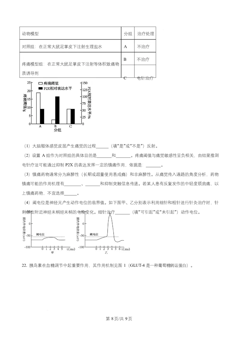 湖北省武汉市部分重点中学2025-2026学年高二上学期10月检测生物试卷（原卷版）_2025年10月高二试卷_251022湖北省武汉市部分重点中学2025-2026学年高二上学期10月月考试题