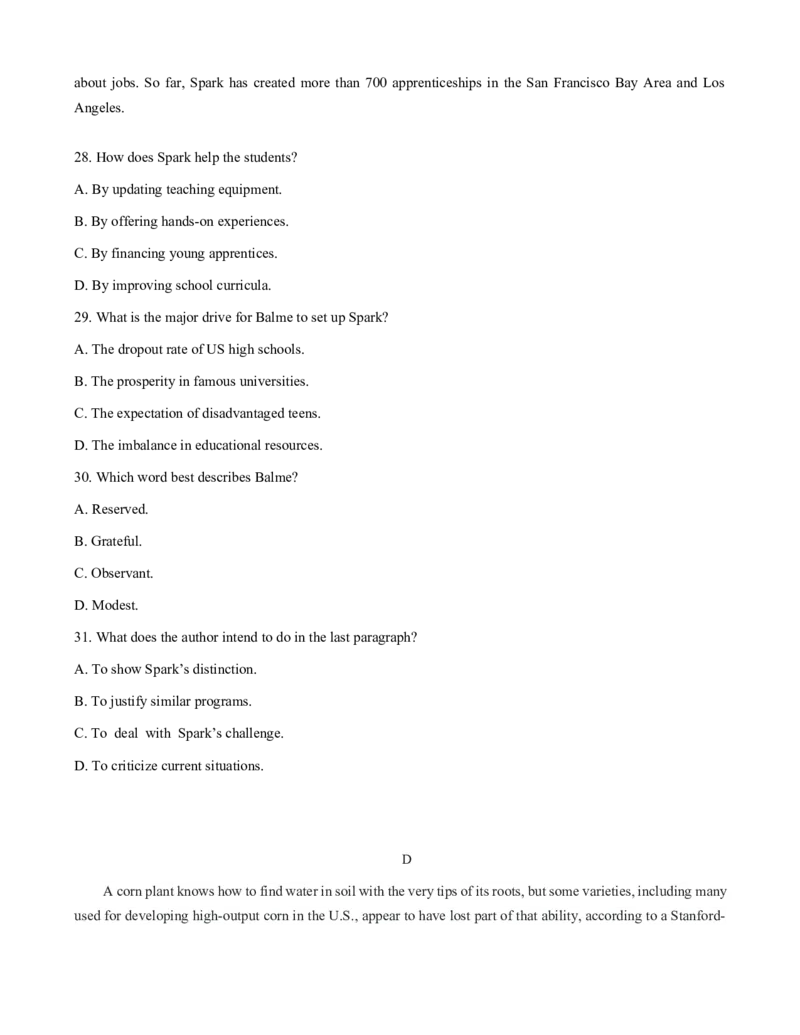 高2023级高二3月月考检测试卷-英语_2024-2025高二（7-7月题库）_2025年04月试卷(1)_0417四川省雅安中学2024-2025学年高二下学期3月月考