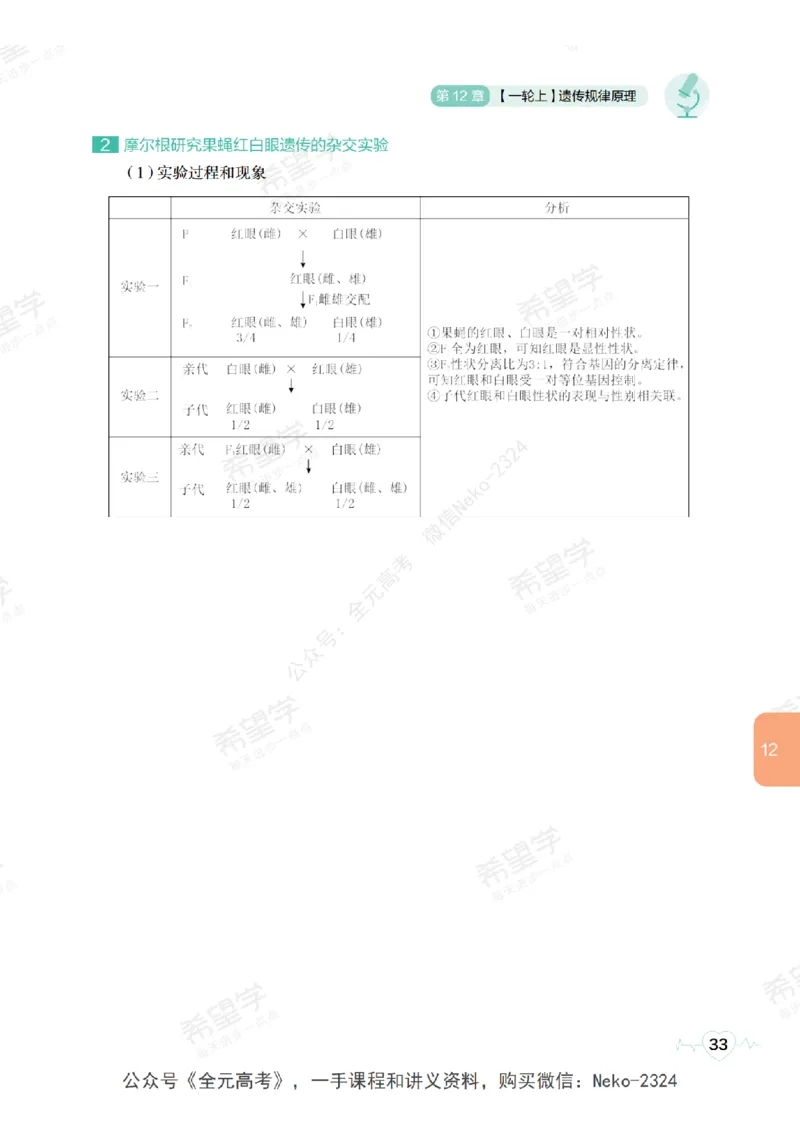 高三生物培训班学习用书（秋季第二册-全国版-S）-正文_2024-2025高三（6-6月题库）_2024年09月试卷_段麟飞