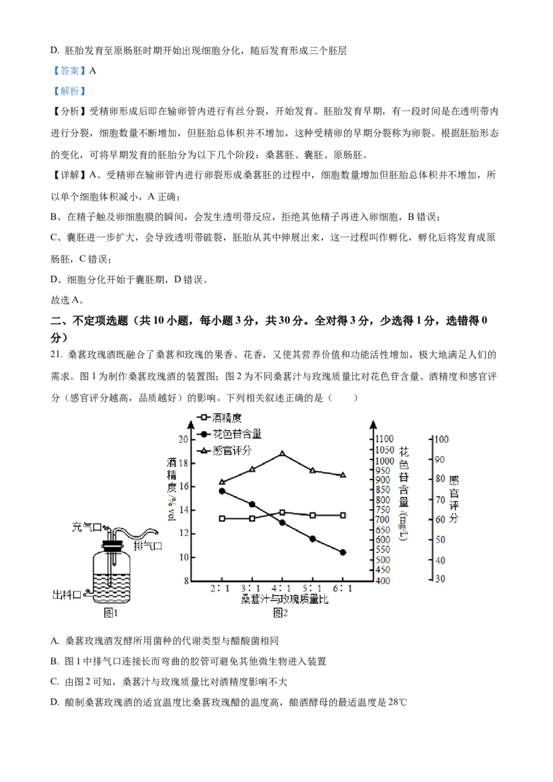辽宁省沈阳市第一二〇中学2023-2024学年高二下学期第二次质量监测试题生物Word版含解析_2024-2025高三（6-6月题库）_2024年07月试卷