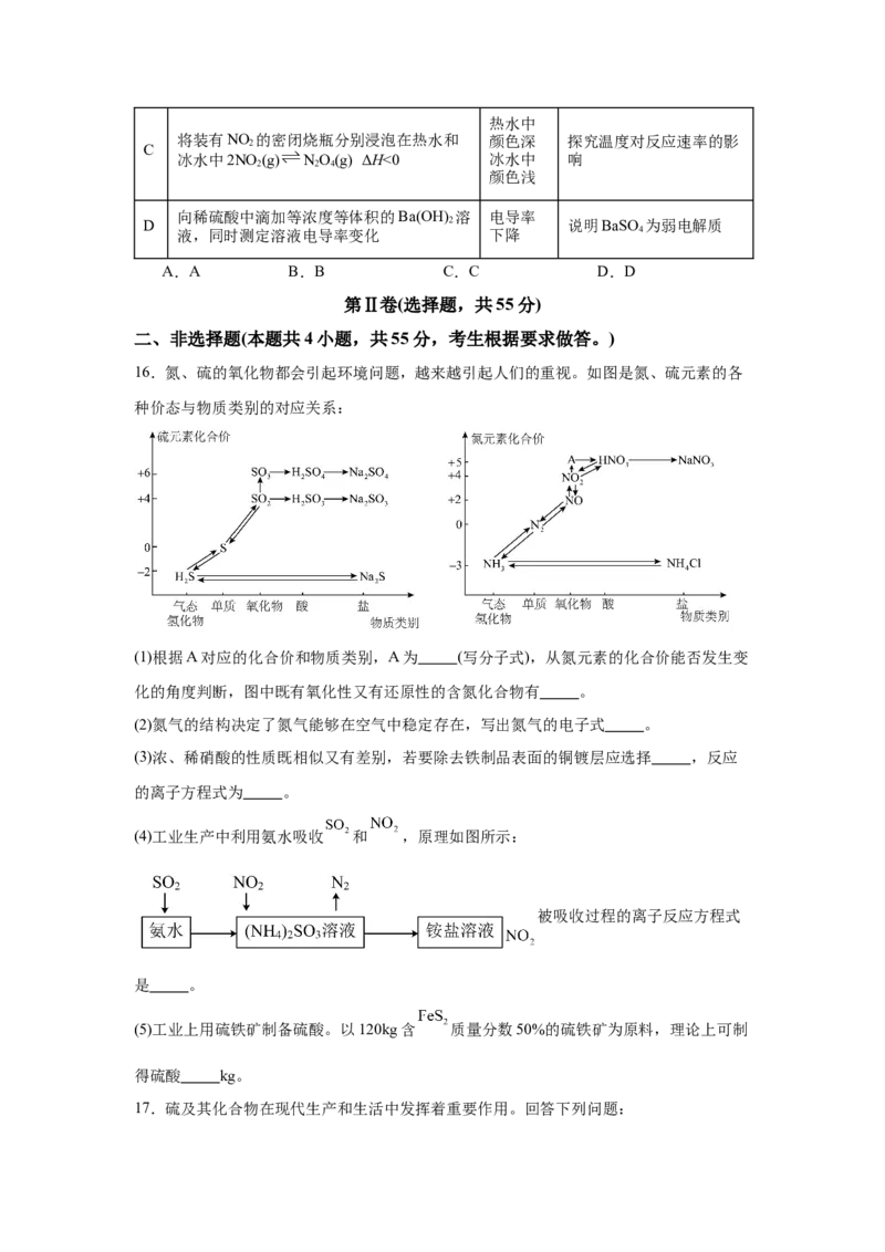 辽宁省辽西重点高中2025～2026学年度高二10月联考化学试题_2025年10月高二试卷_251028辽西重点高中2025-2026学年高二上学期10月月考（全）