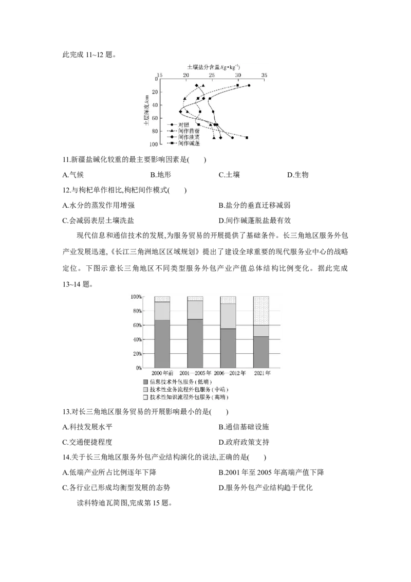 高二地理试题考试版_2024-2025高二（7-7月题库）_2025年05月试卷_0530湖北省部分高中协作体联考2024-2025学年高二下学期5月月考