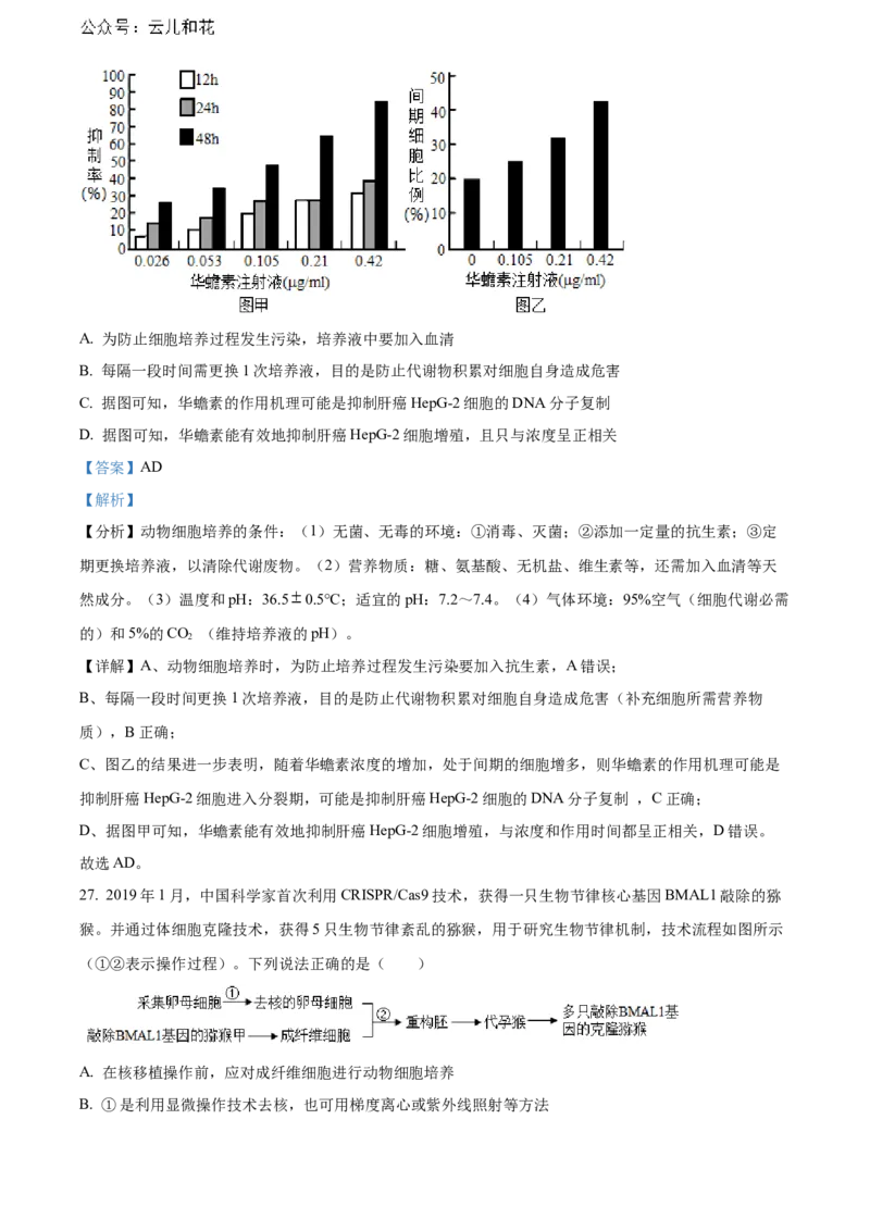 辽宁省沈阳市第一二〇中学2023-2024学年高二下学期第二次质量监测试题生物Word版含解析_2024-2025高二（7-7月题库）_2024年07月试卷
