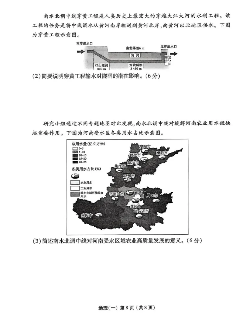 2026年普通高中学业水平选择性考试模拟试题（一）地理+答案_2024-2026高三（6-6月题库）_2026年01月高三试卷_0109河北省衡水金卷先享题2026年普通高中学业水平选择性考试模拟试题（一）