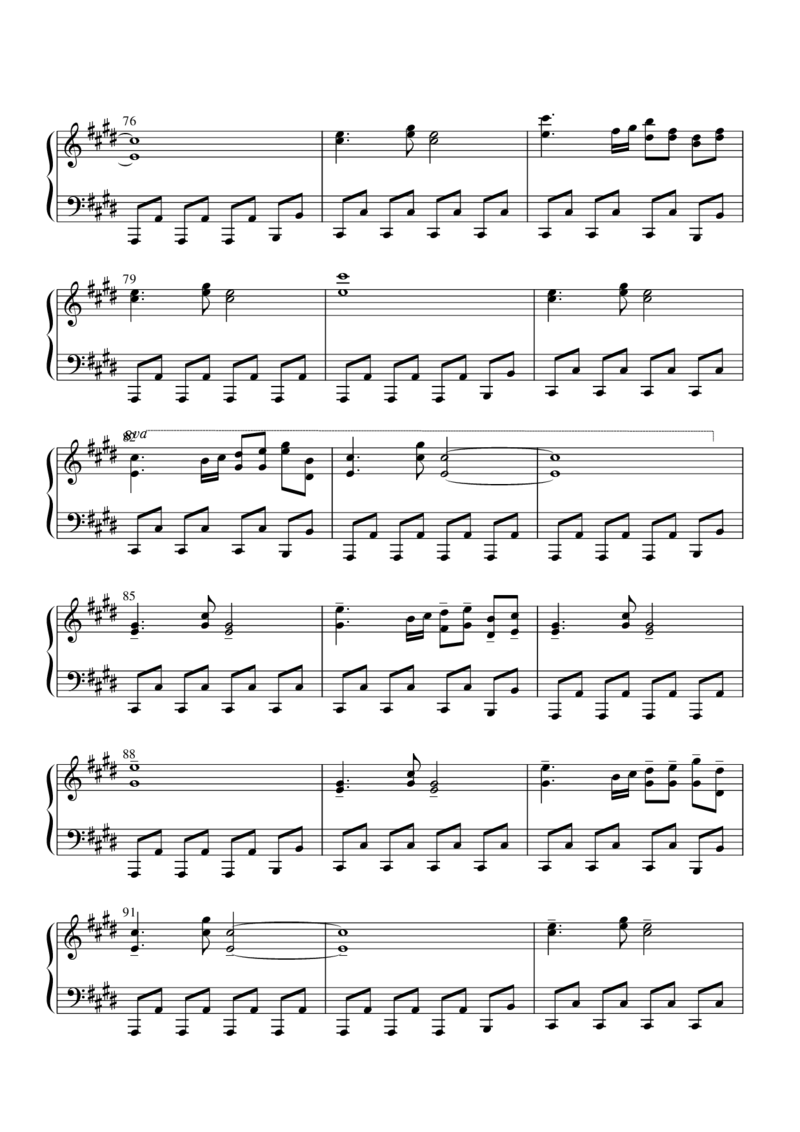 [幻想隐ね里][normal][6]_一万首著名钢琴曲谱哈农贝多芬合集视频教学电子版高清无水印可打印_05动漫游戏钢琴谱合集_日系东方Project钢琴谱全集_东方project钢琴谱