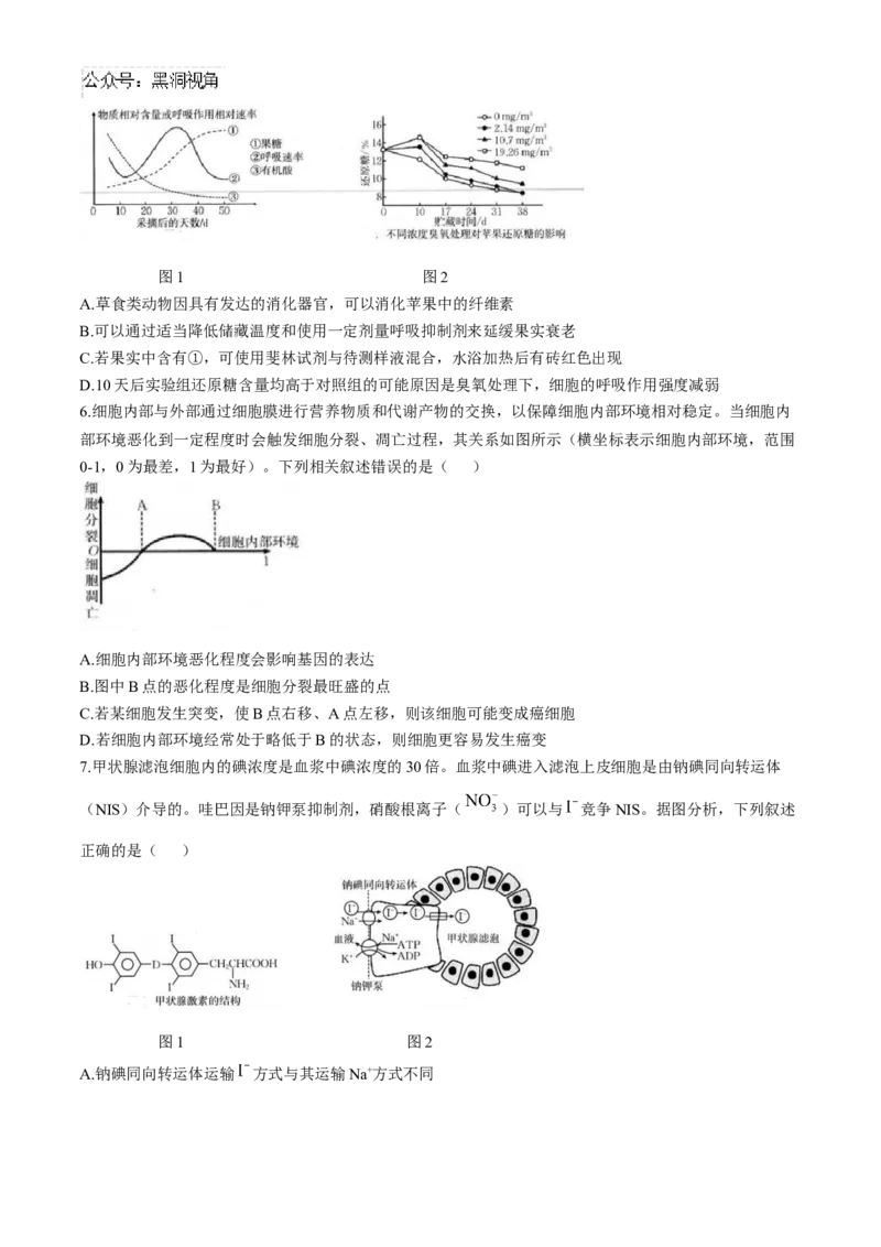 福建省龙岩市一级联盟校2024-2025学年高三上学期11月期中联考生物试题_2024-2025高三（6-6月题库）_2024年11月试卷_1113福建省龙岩市一级校联盟2024-2025学年高三上学期11月期中考试（全科）