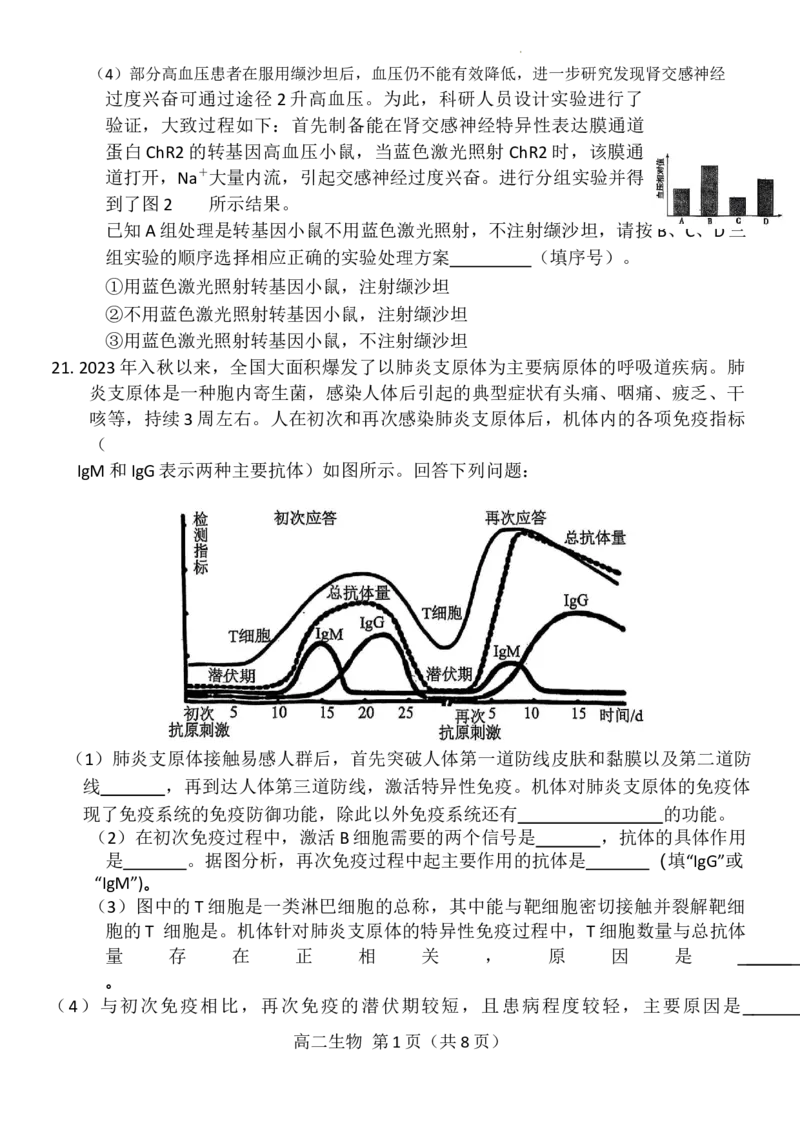 生物_2025年11月高二试卷_251124河南省南阳市2025-2026学年高二上学期11月期中质量评估_河南省南阳市2025-2026学年高二上学期11月期中生物试题含答案