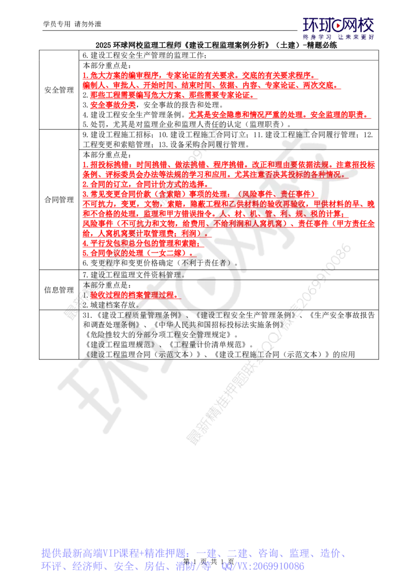 WM_第5讲精题必练（五）_监理工程师_2025监理工程师_2025年监理工程师-各大机构_2025年监理-土建案例_机构1-HQ_02.精题必练-王.双赠_讲义