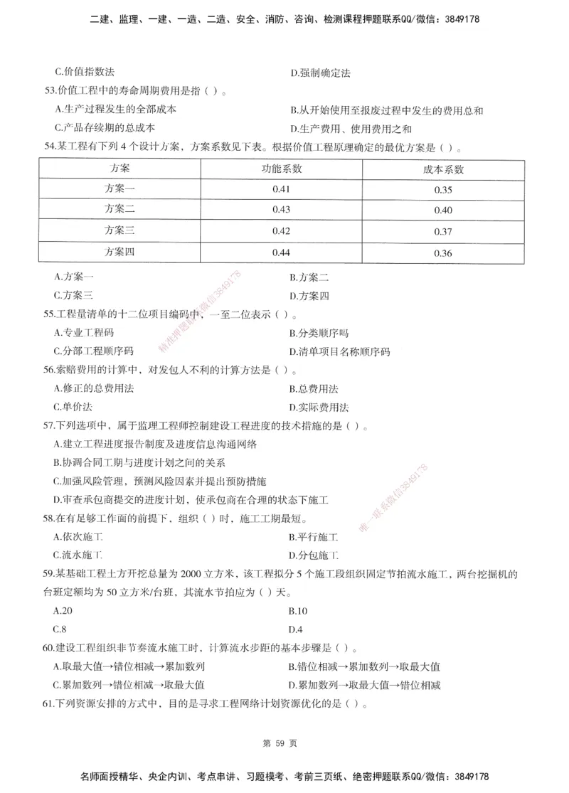 XSW-土建控制-考前密训3套卷_监理工程师_2025监理工程师_2025年监理工程师SVIP_2025年监理土建控制SVIP_05-考前密训✿央企特训✿机构普押