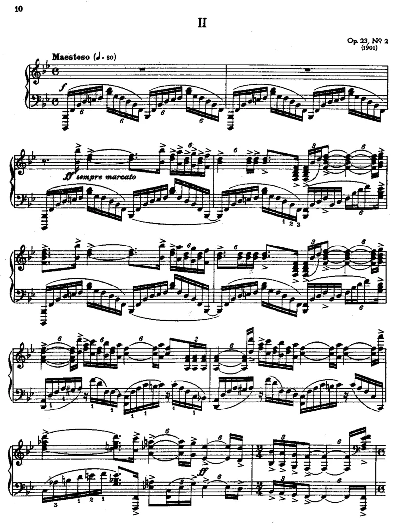 前奏曲23首_一万首著名钢琴曲谱哈农贝多芬合集视频教学电子版高清无水印可打印_1古典钢琴知名音乐家谱_拉赫玛尼诺夫钢琴谱全集