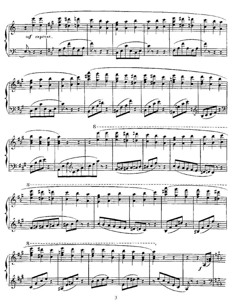 卡纳里奥圆舞曲ValseCanariote,Op88_一万首著名钢琴曲谱哈农贝多芬合集视频教学电子版高清无水印可打印_1古典钢琴知名音乐家谱_圣桑钢琴谱全集