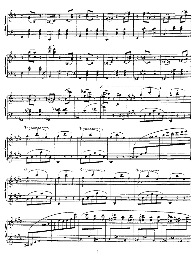 卡纳里奥圆舞曲ValseCanariote,Op88_一万首著名钢琴曲谱哈农贝多芬合集视频教学电子版高清无水印可打印_1古典钢琴知名音乐家谱_圣桑钢琴谱全集