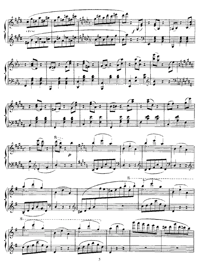 卡纳里奥圆舞曲ValseCanariote,Op88_一万首著名钢琴曲谱哈农贝多芬合集视频教学电子版高清无水印可打印_1古典钢琴知名音乐家谱_圣桑钢琴谱全集