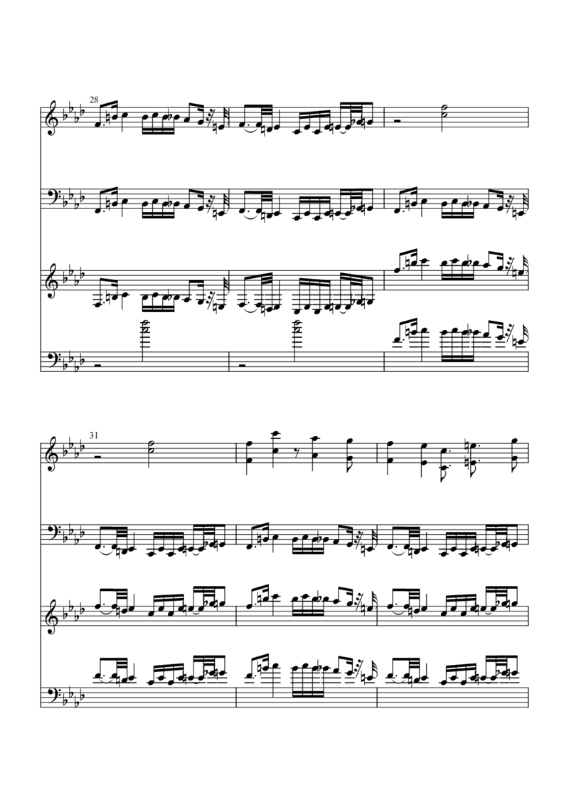 [焦げた幻想郷][hard][16]钢琴二重奏_一万首著名钢琴曲谱哈农贝多芬合集视频教学电子版高清无水印可打印_05动漫游戏钢琴谱合集_日系东方Project钢琴谱全集_东方project钢琴谱