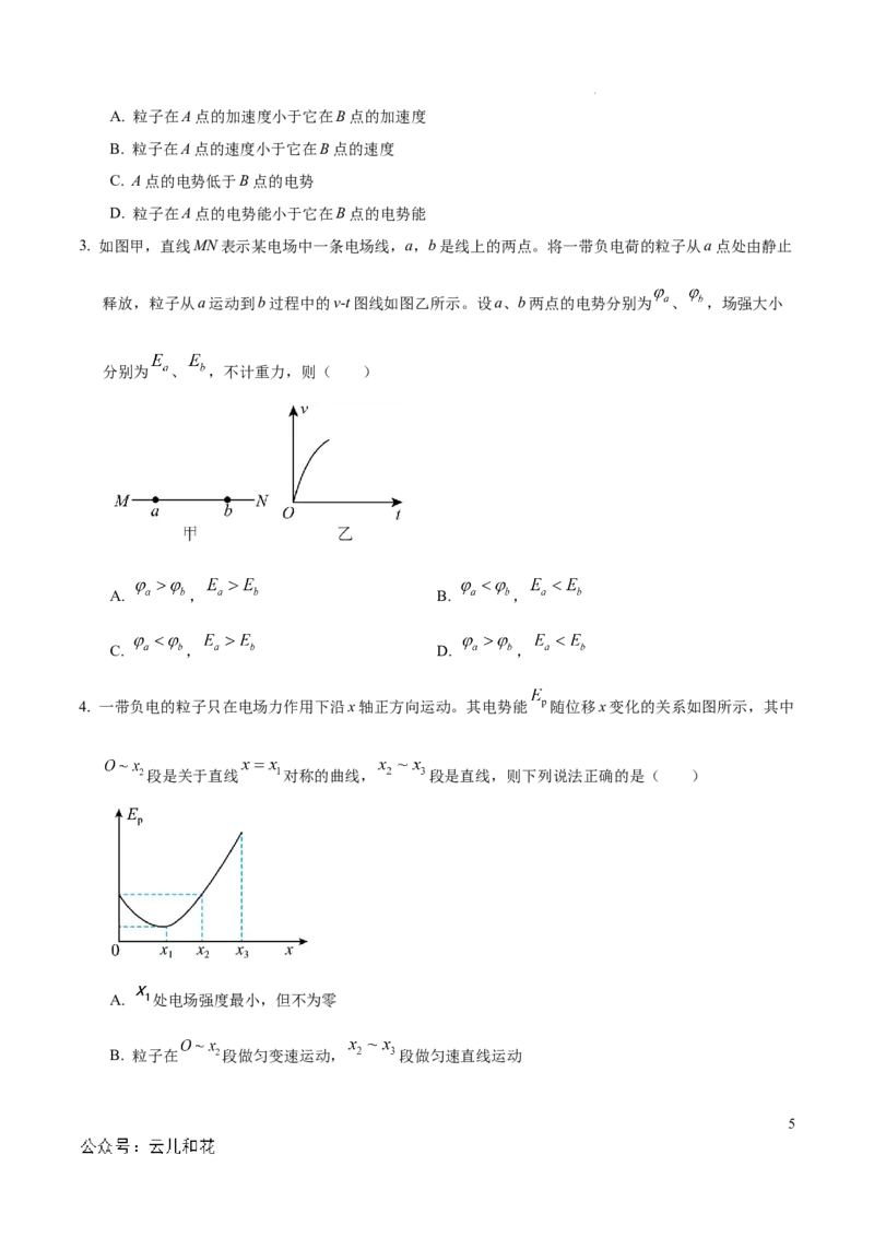 高二物理期中模拟卷（全解全析）（上海专用）_2024-2025高二（7-7月题库）_2024年10月试卷_1021高二期中模拟卷（上海专用）黄金卷：2024-2025学年高二上学期期中模拟考试