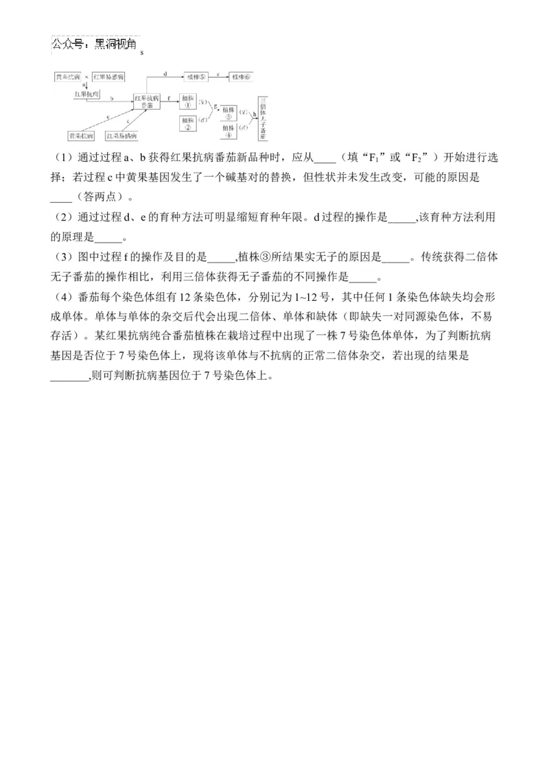 （13）生物的变异与育种&mdash;&mdash;2025届高考生物二轮复习易错重难提升学案（含解析）_2024-2025高三（6-6月题库）_2025年02月试卷_02162025届高考生物二轮复习易错重难提升（含解析）