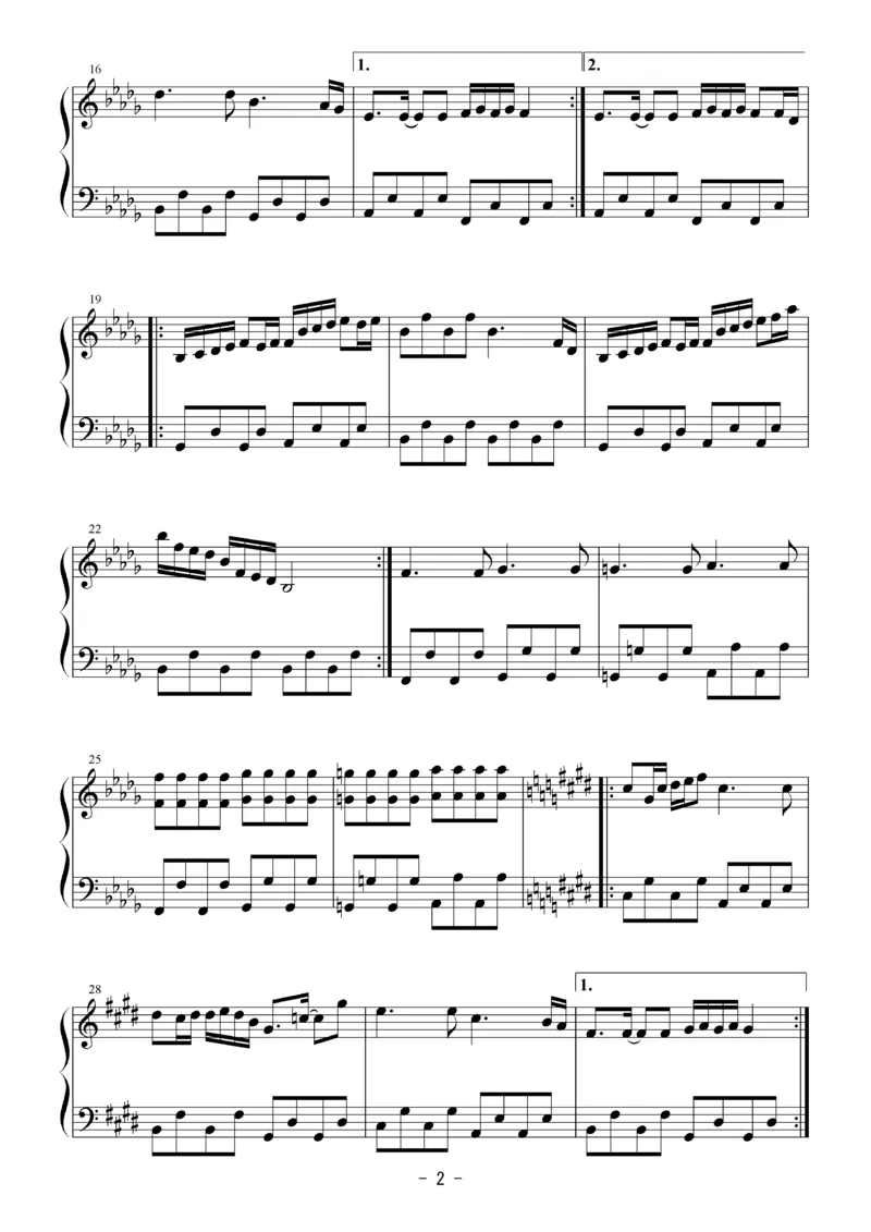 [Bosendorfer][normal][3]_一万首著名钢琴曲谱哈农贝多芬合集视频教学电子版高清无水印可打印_05动漫游戏钢琴谱合集_日系东方Project钢琴谱全集_东方project钢琴谱_05　運命のダークサイド