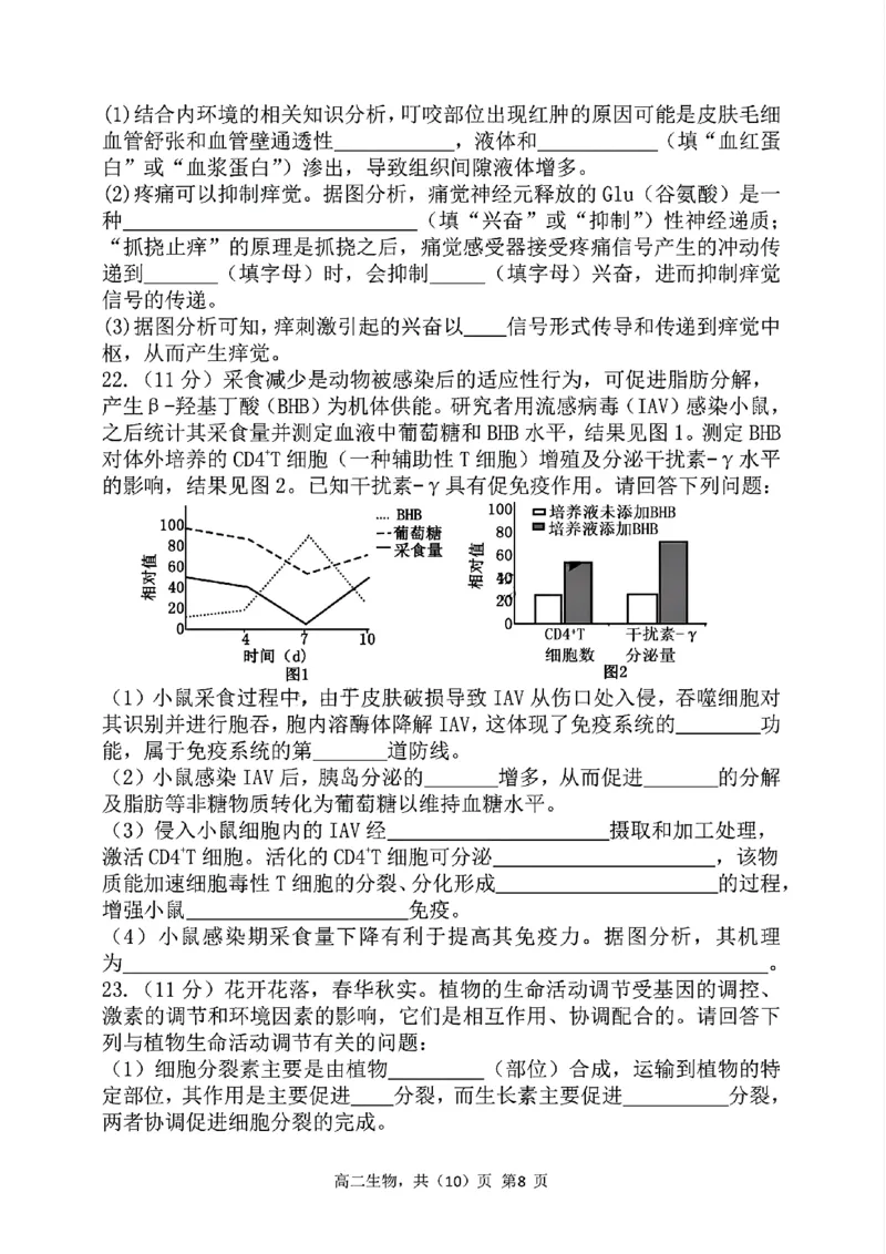 辽宁省七校协作体2024-2025学年高二上学期12月月考生物试卷_2024-2025高二（7-7月题库）_2024年12月试卷_1224辽宁省七校协作体2024-2025学年高二12月联考