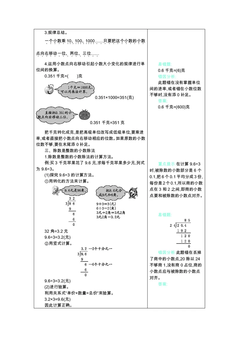 五年级上册数学苏教版知识要点_小学1-6年级全部试卷_数学_五年级_3-10-3、小学五年级数学上册_3-10-3-1、复习、知识点、归纳汇总_苏教版