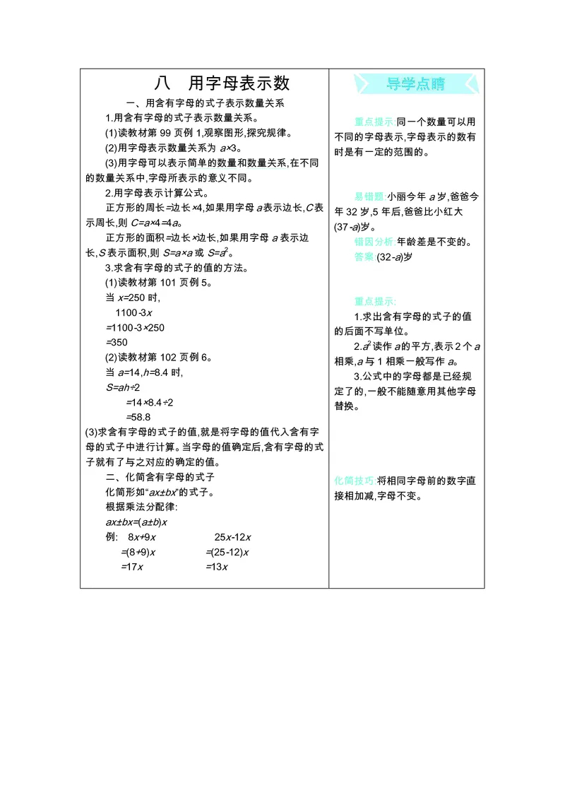 五年级上册数学苏教版知识要点_小学1-6年级全部试卷_数学_五年级_3-10-3、小学五年级数学上册_3-10-3-1、复习、知识点、归纳汇总_苏教版