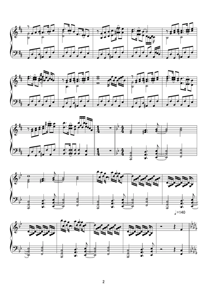 [kituneyuu][hard][4]_一万首著名钢琴曲谱哈农贝多芬合集视频教学电子版高清无水印可打印_05动漫游戏钢琴谱合集_日系东方Project钢琴谱全集_东方project钢琴谱_15　幽夢　～InanimateDream