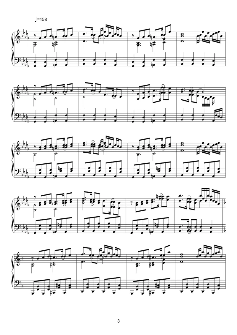 [kituneyuu][hard][4]_一万首著名钢琴曲谱哈农贝多芬合集视频教学电子版高清无水印可打印_05动漫游戏钢琴谱合集_日系东方Project钢琴谱全集_东方project钢琴谱_15　幽夢　～InanimateDream