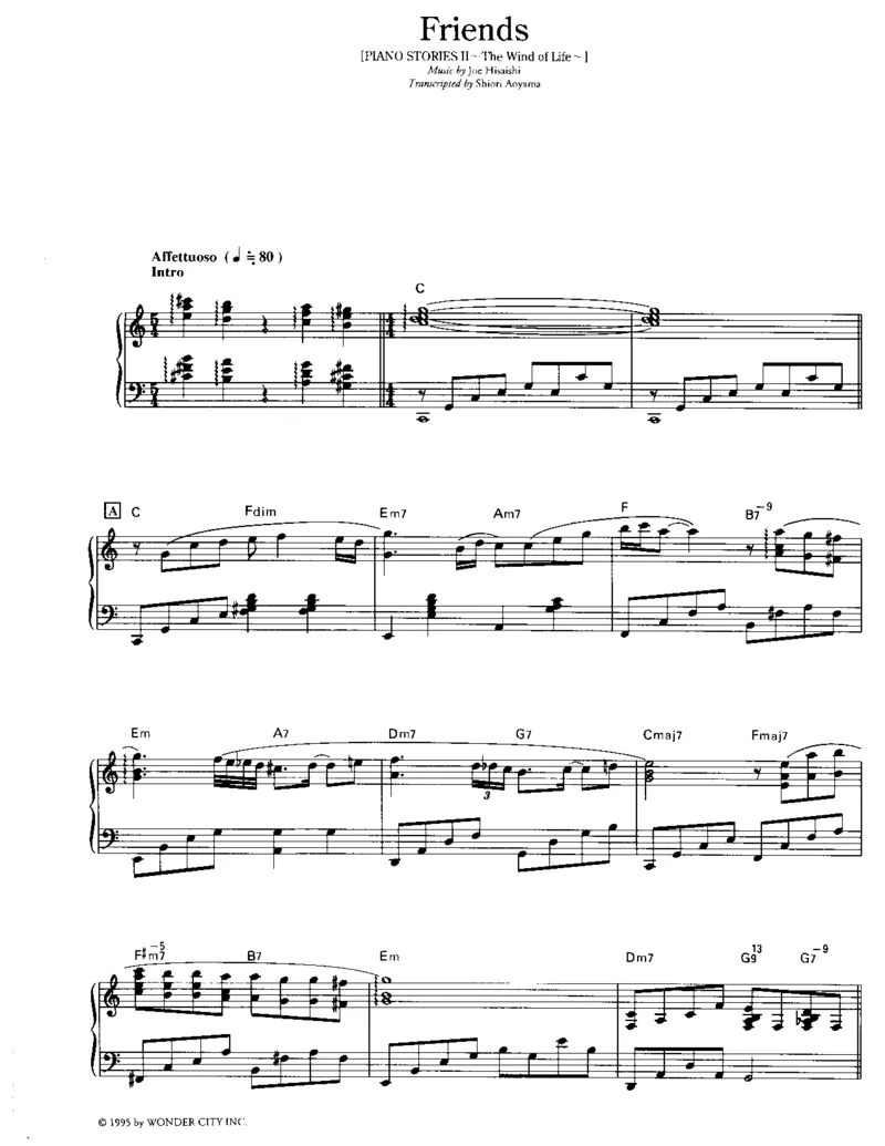 久石让谱集4_一万首著名钢琴曲谱哈农贝多芬合集视频教学电子版高清无水印可打印_02现代钢琴谱合集_久石让钢琴谱全集